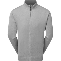 Veste Footjoy Drirelease Full Zip Lined Sweater Heather Grey
