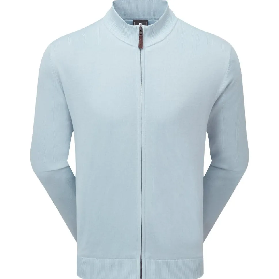 Veste Footjoy Drirelease Full Zip Lined Sweater Skyway