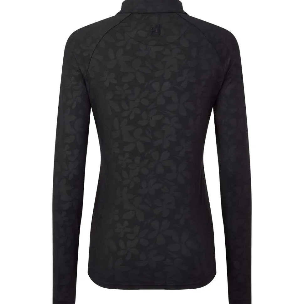 Veste Footjoy Floral Embossed Midlayer Black