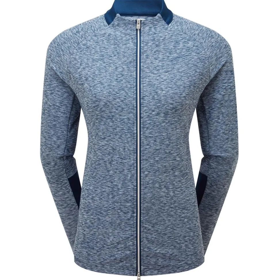 Veste Footjoy Full Zip Space Dye Thermal Midlayer Navy