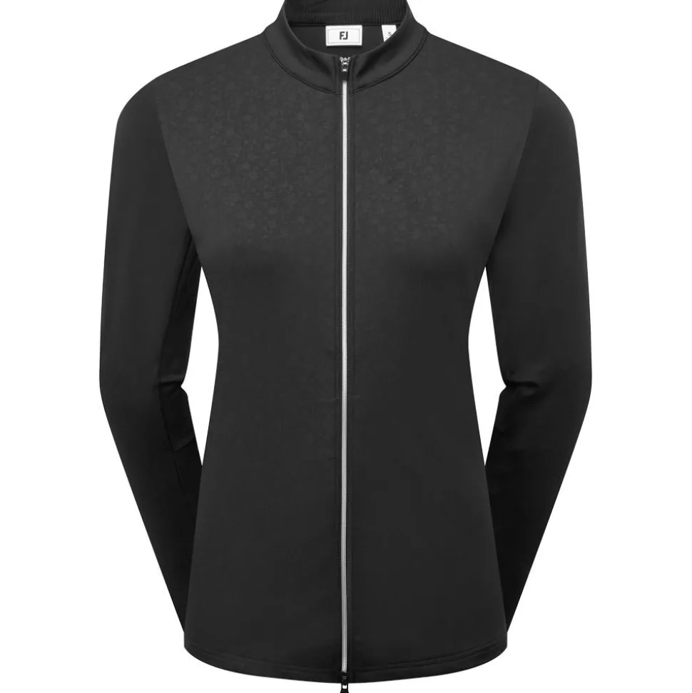 Veste Footjoy Full-Zip Debossed Midlayer Black