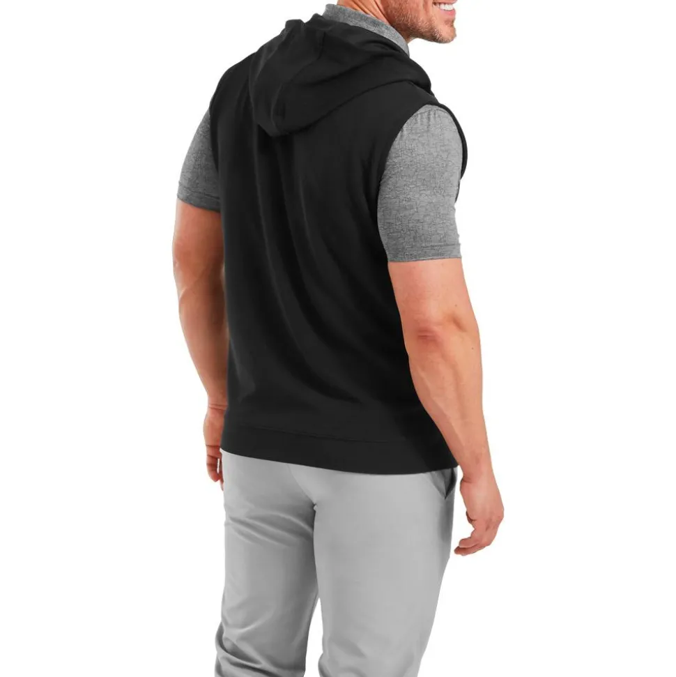 Veste Footjoy Full-Zip Hoodie Vest Black