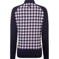 Veste Footjoy Houndstooth Full Zip Midlayer Navy Pink