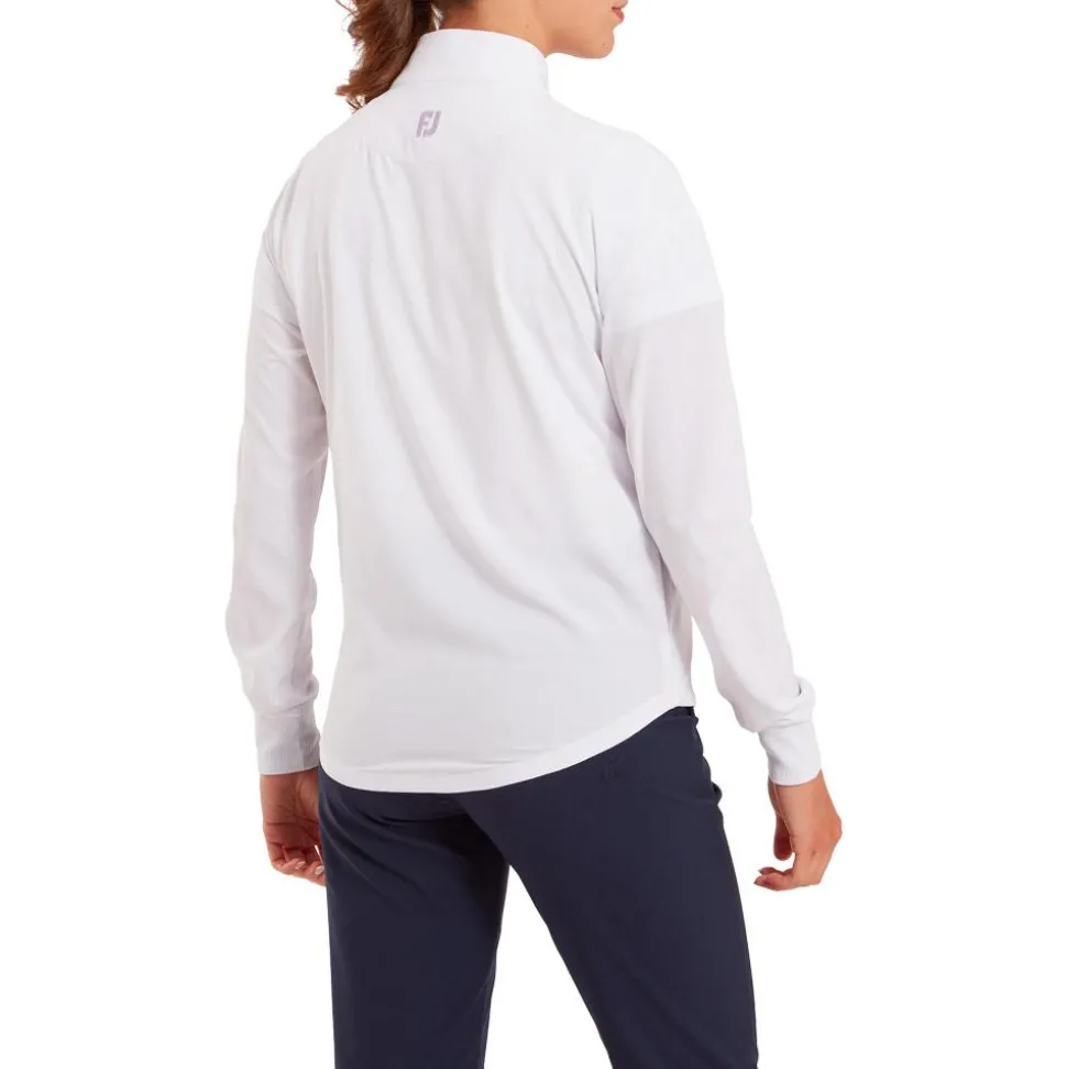 Veste Footjoy Lightweight Full-Zip Woven Jacket White With Lavender Mint Navy