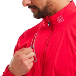 Veste pluie Footjoy Hydroknit Jacket Bright Red