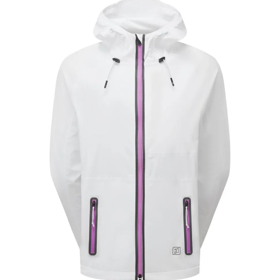 Veste pluie Footjoy Hydroknit Jacket White Black Berry