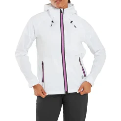 Veste pluie Footjoy Hydroknit Jacket White Black Berry