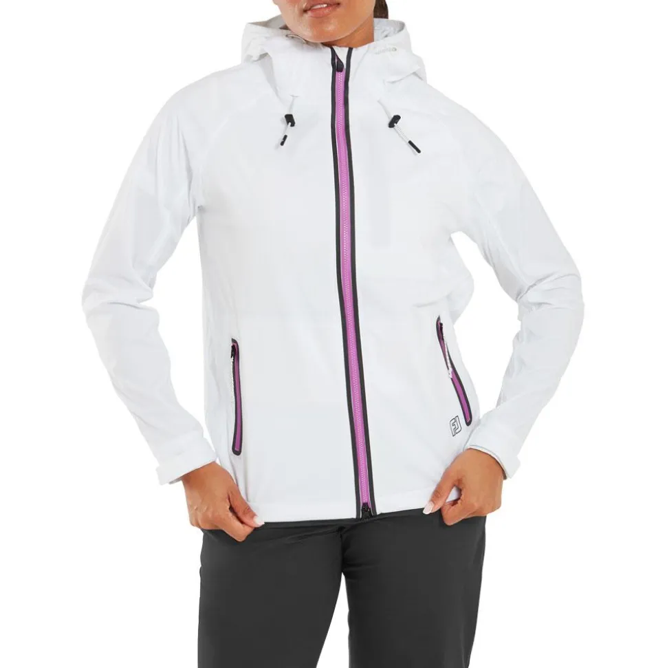 Veste pluie Footjoy Hydroknit Jacket White Black Berry