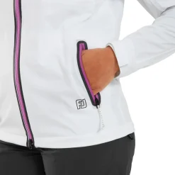 Veste pluie Footjoy Hydroknit Jacket White Black Berry