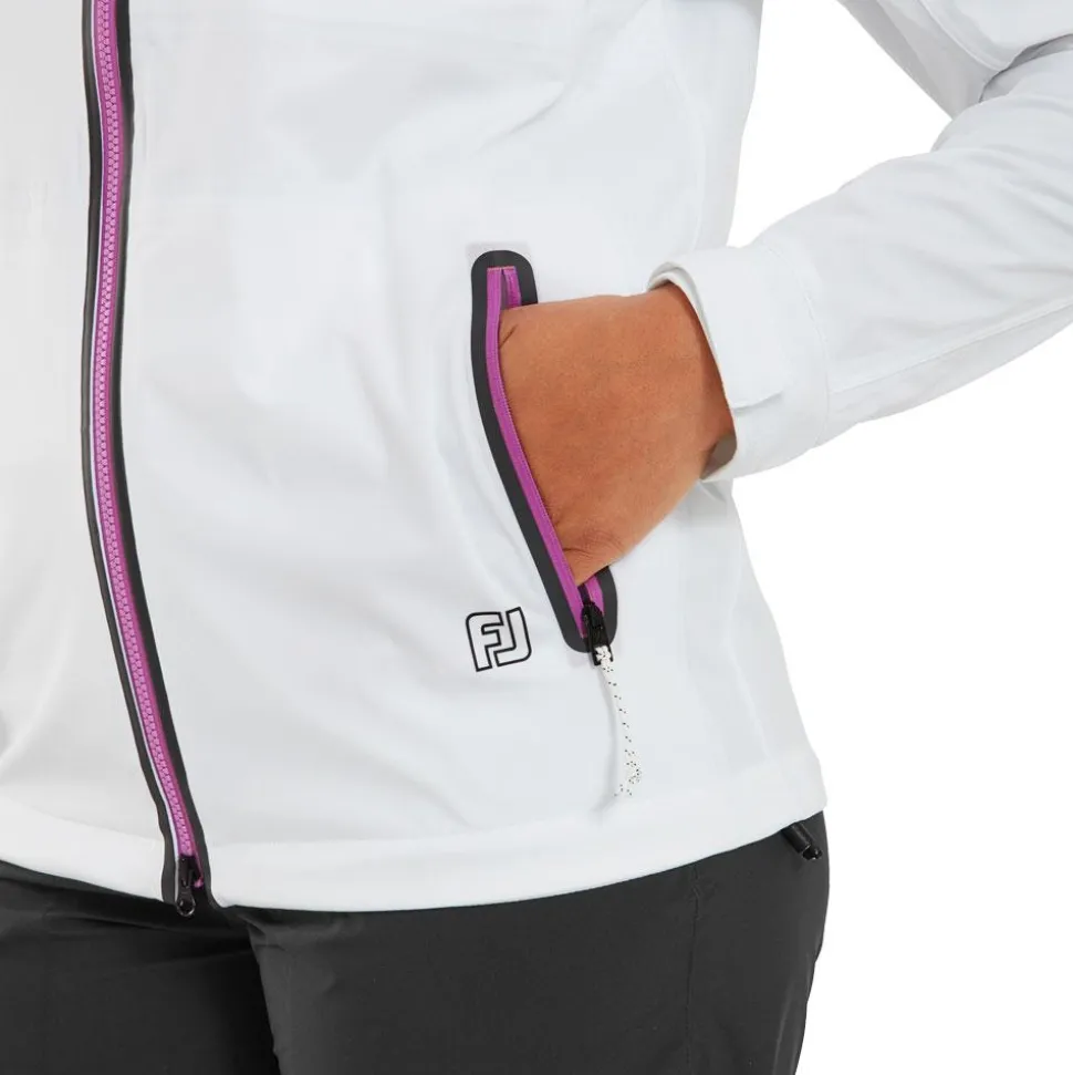 Veste pluie Footjoy Hydroknit Jacket White Black Berry