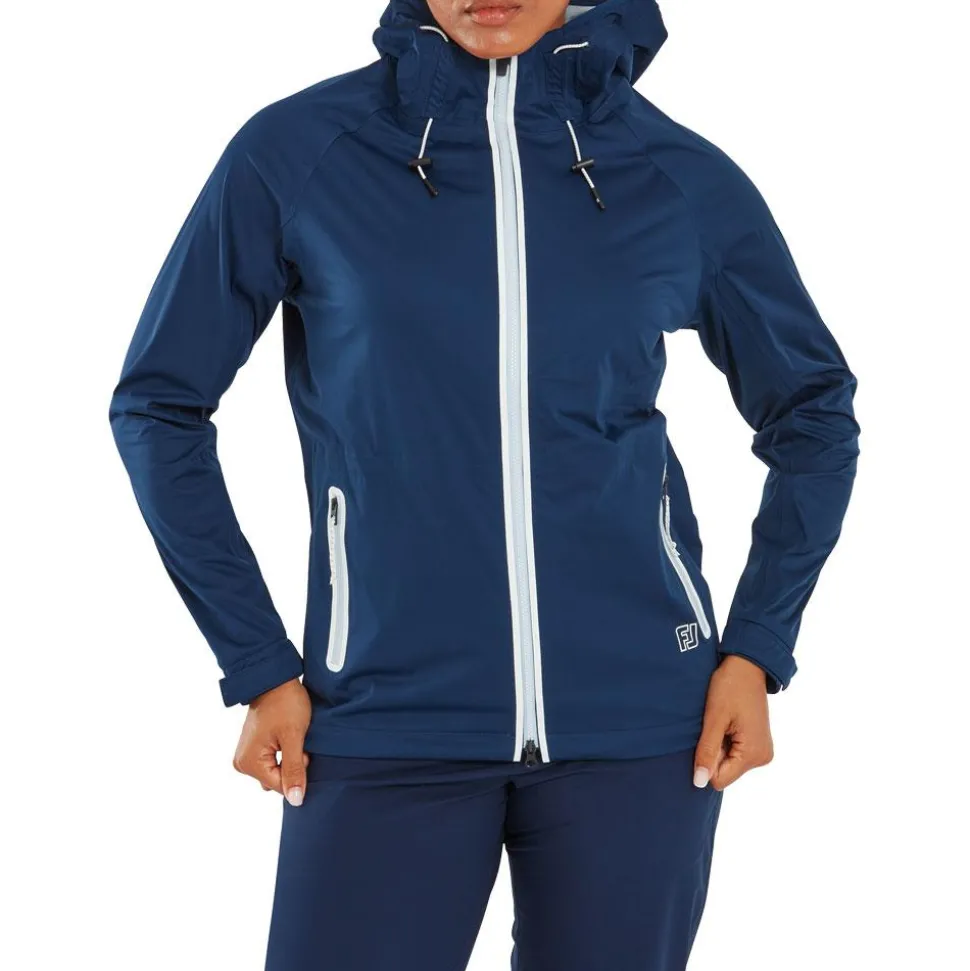 Veste pluie Footjoy Hydroknit Jacket Navy White Skyway
