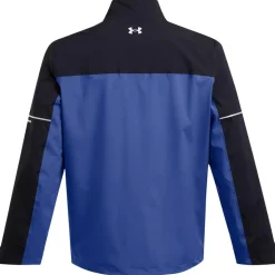 Veste pluie Under Armour Drive Rain Jacket Black Tech Blue Metallic Silver