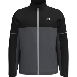 Veste pluie Under Armour Drive Rain Jacket Black Castlerock Mettallic Silver