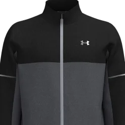 Veste pluie Under Armour Drive Rain Jacket Black Castlerock Mettallic Silver