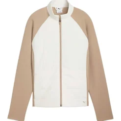 Veste Puma Golf W Cloudspun Fleece Hybrid Jacket Warm White Ice Coffee